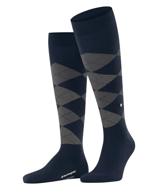burlington-edinburgh-chaussettes-longues-homme-bleu-marine-6123-40-46 image 1