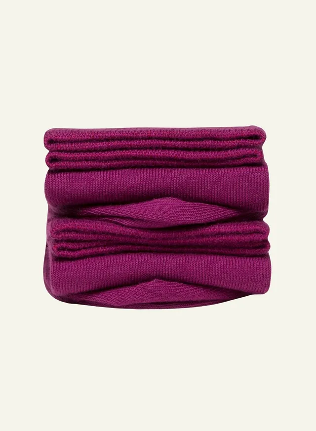 archiduchesse-de-ville-aubergine-chaussettes-mi-mollet-coton image 1