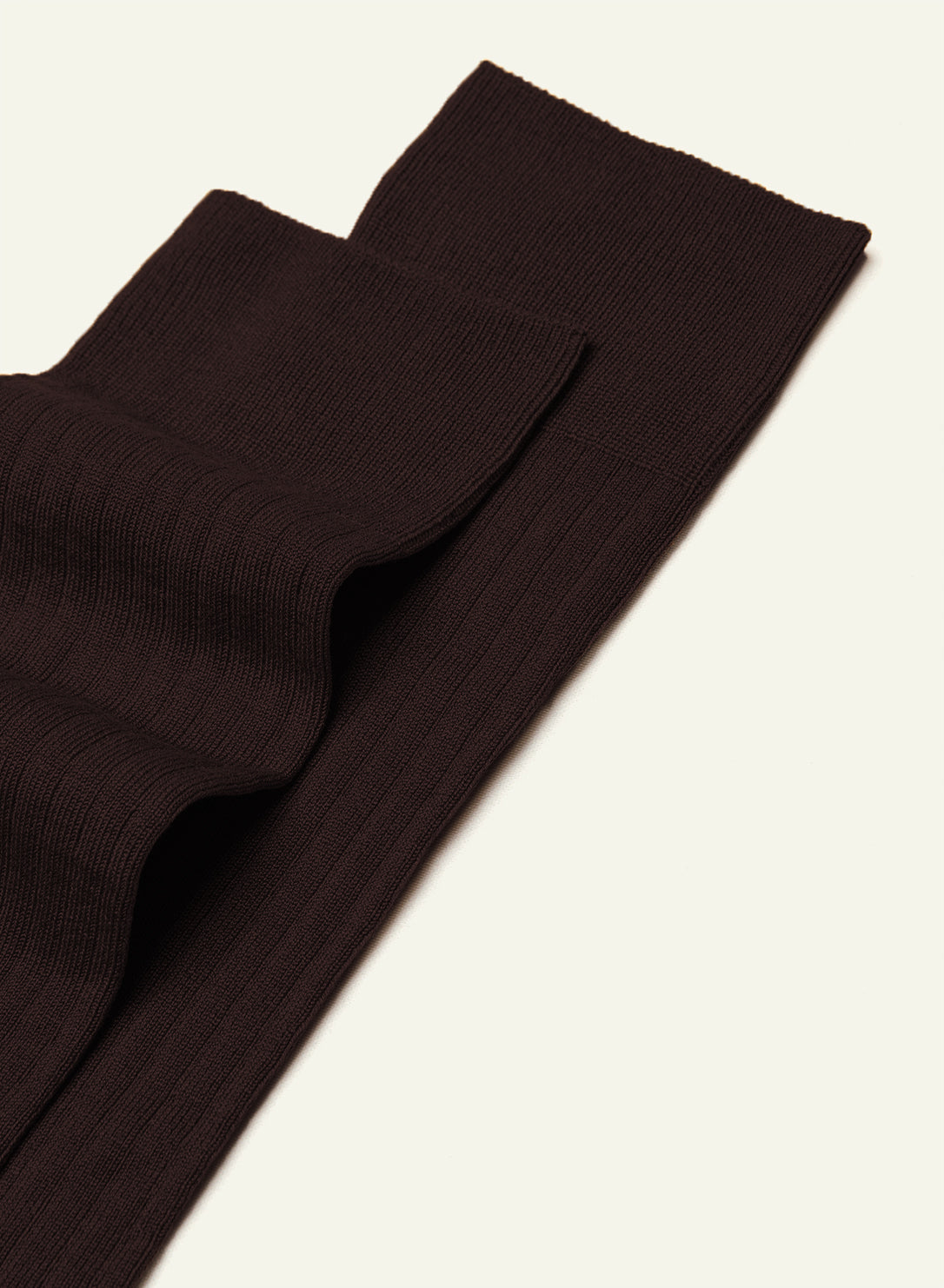 archiduchesse-de-luxe-chaussettes-fil-d-cosse-marron-chocolat-noir image 3