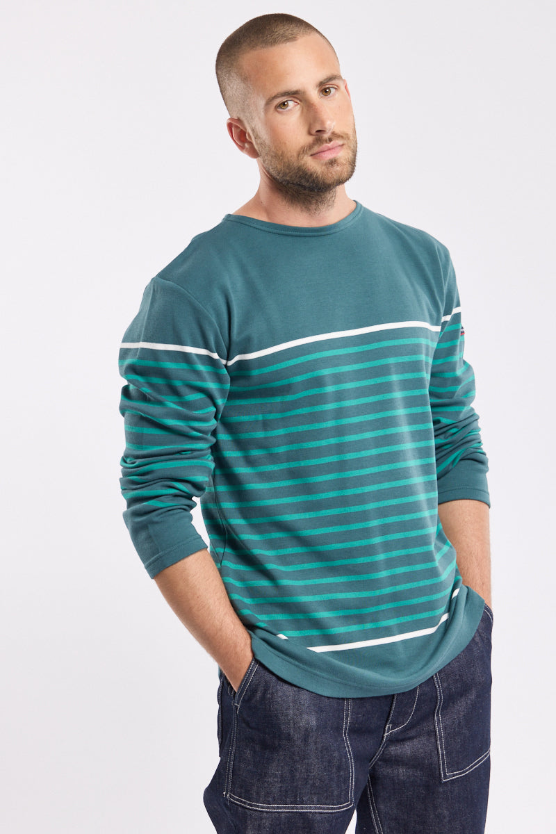 armor-lux-marini-re-manches-longues-homme-coton-interlock-rayures-plac-es image 3
