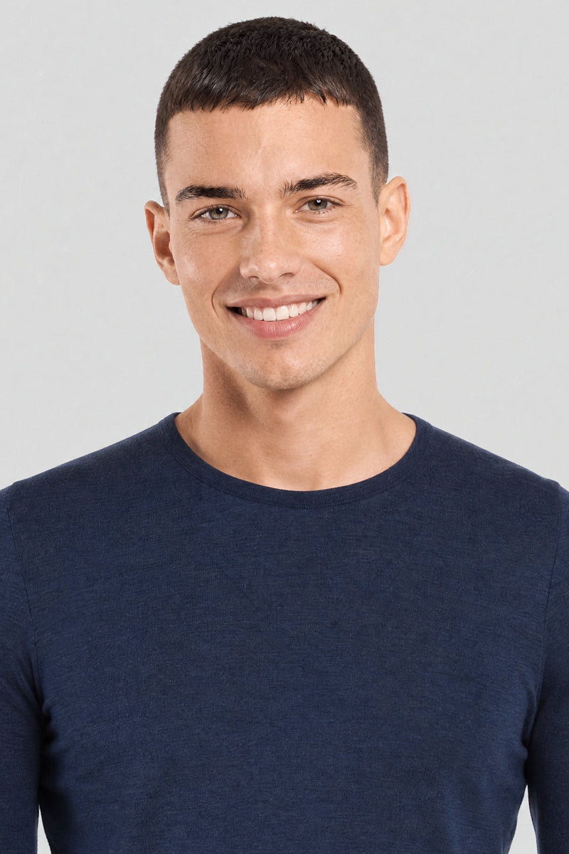 armor-lux-t-shirt-manches-longues-homme-laine-et-soie-2 image 2