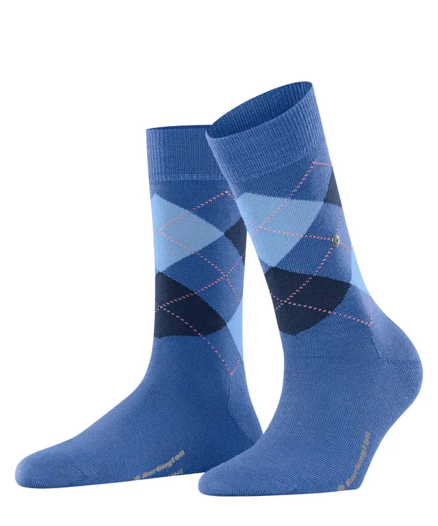 burlington-marylebone-chaussettes-femme-laine-fantaisie-river-blue-36-41 image 1