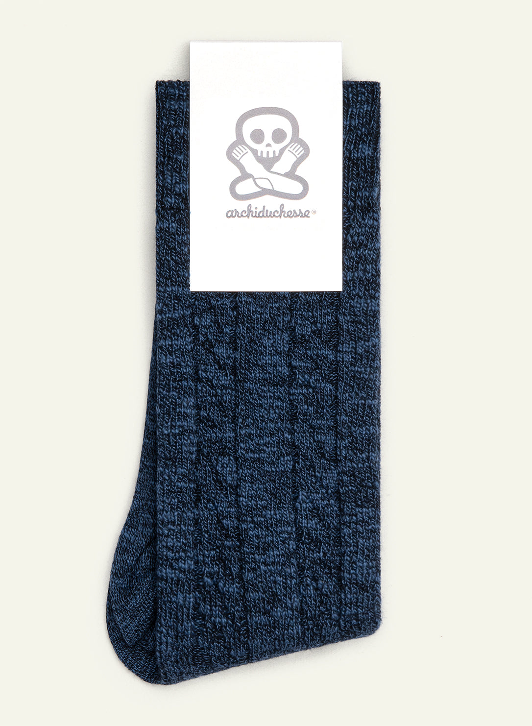 archiduchesse-d-hiver-bleu-chin-chaussettes-mi-haute-chaude image 3