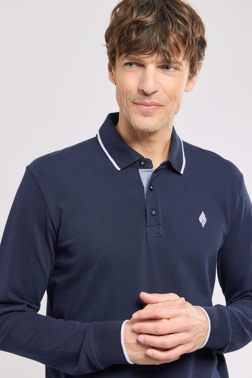 armor-lux-polo-homme-route-du-rhum-manches-longues-piqu image 5