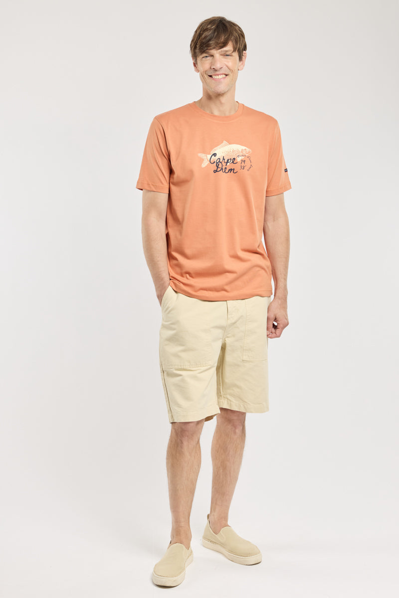 armor-lux-t-shirt-carpe-diem-homme-coton-l-ger-imprim image 3