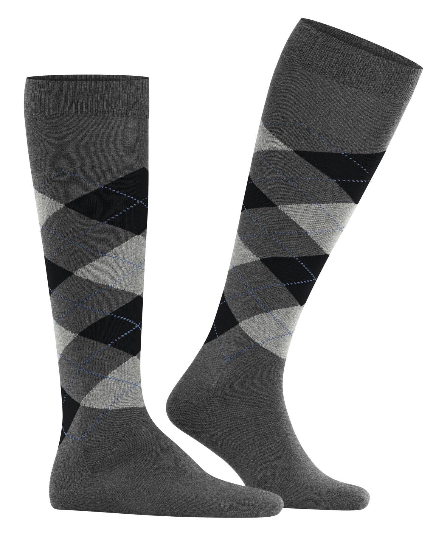 burlington-edinburgh-chaussettes-longues-homme-laine-gris-asphalt-melange-40-46 image 4