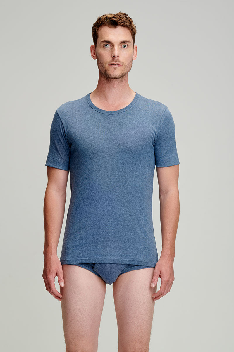 armor-lux-t-shirt-homme-col-rond-coton-pais-bio image 1
