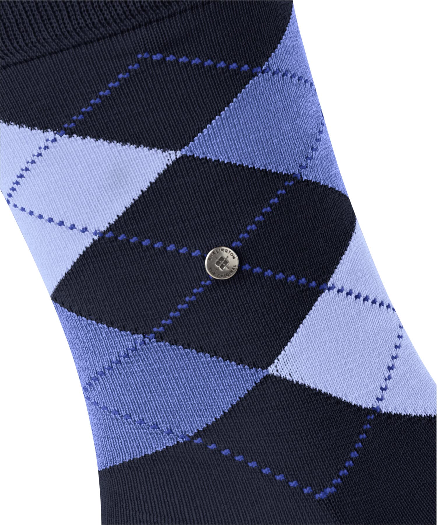 burlington-manchester-chaussettes-homme-coton-losanges-bleu-marine-40-46 image 3