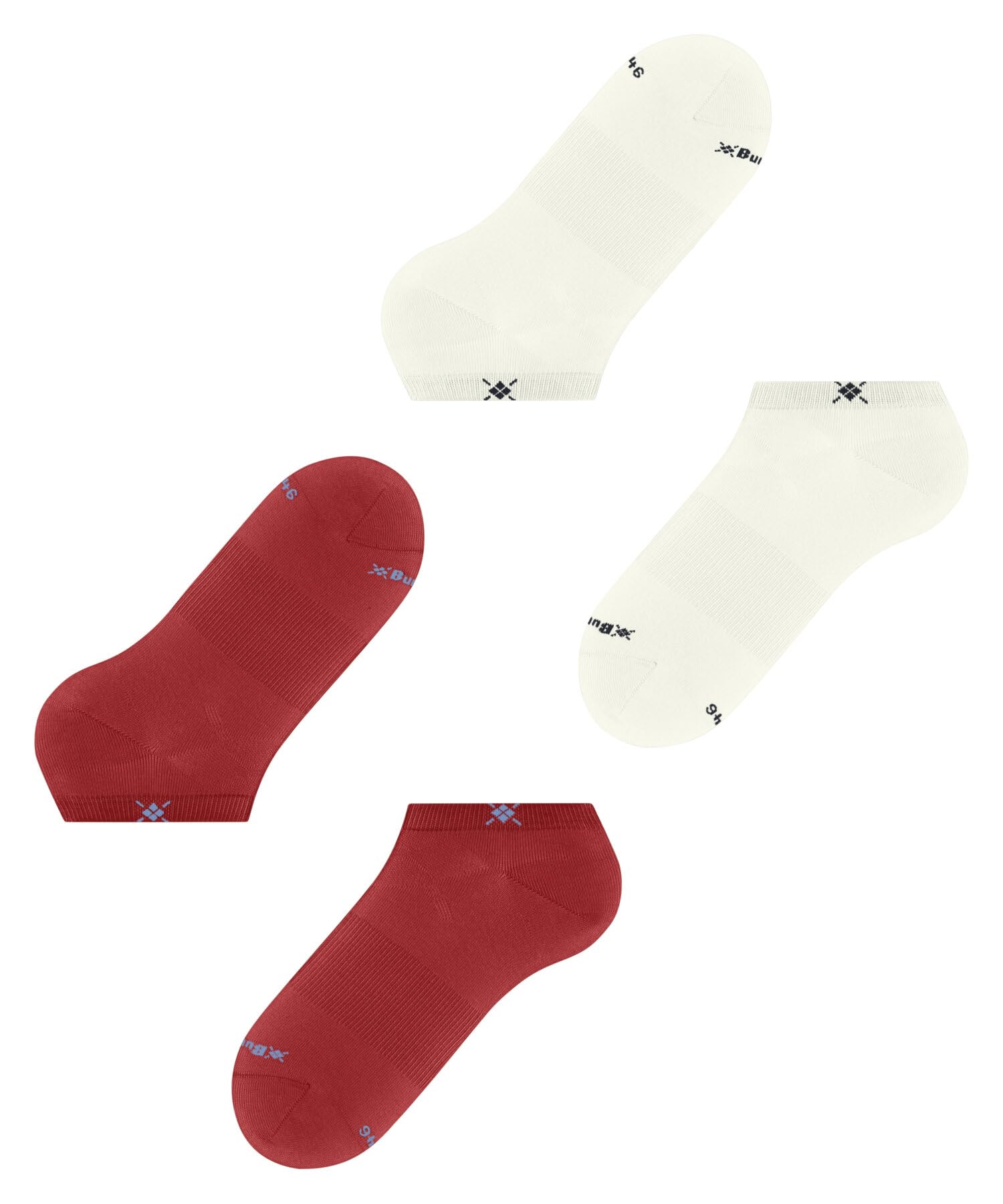 burlington-everyday-sneaker-multipack-chaussettes-basses-homme-rouge-tulip-8081- image 5