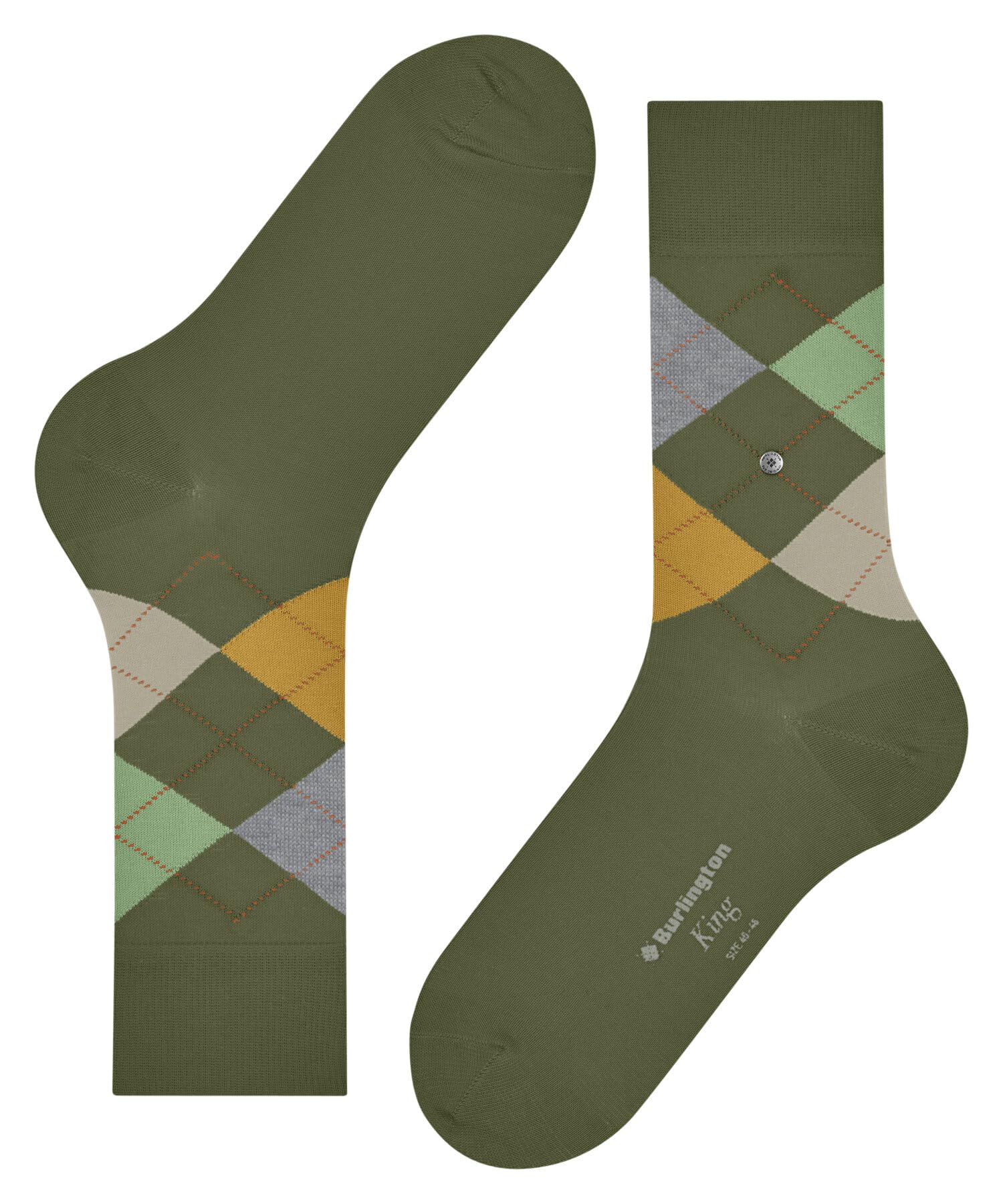 burlington-king-chaussettes-homme-vert-lime-green-7473-40-46-1-paire image 5