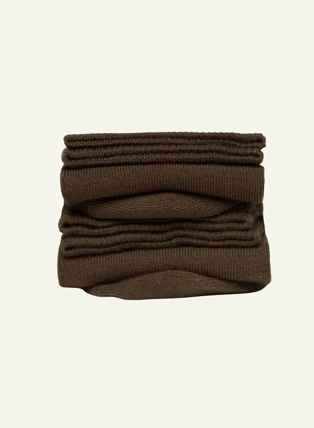 archiduchesse-marron-chocolat-chaussettes-courtes-unies image 1
