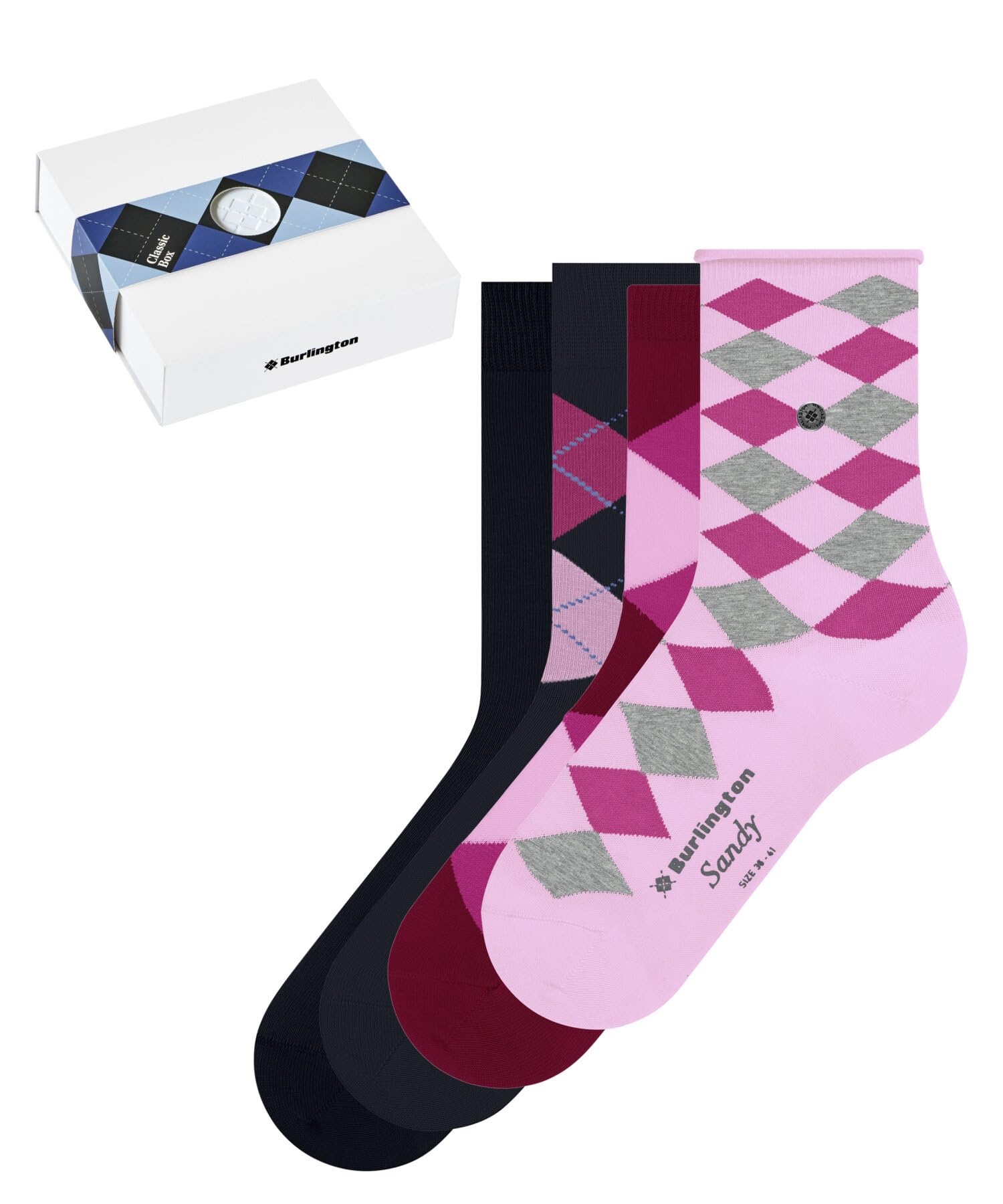 burlington-classic-box-coffret-4-paires-chaussettes-femme-coton-bio-taille-uniqu image 8