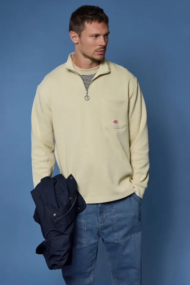 armor-lux-sweat-col-camionneur-h-ritage-homme-coton-pais image 1