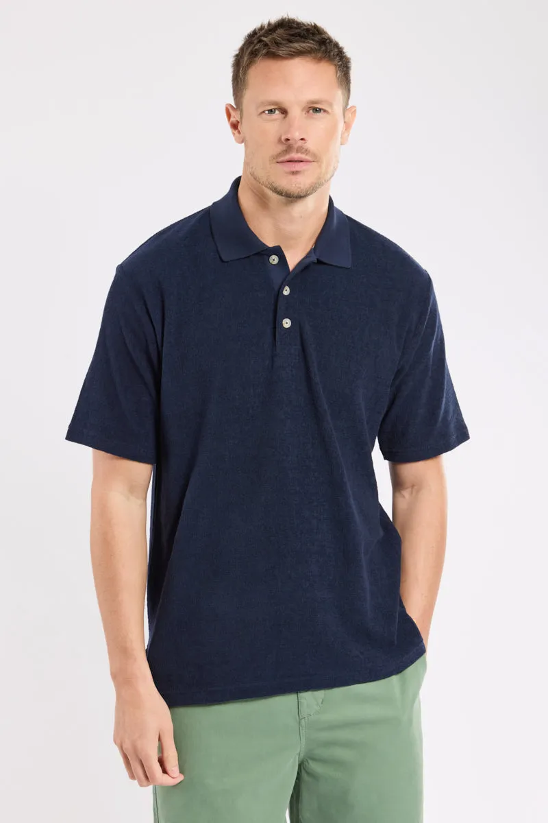 armor-lux-polo-h-ritage-homme-coton-bouclette-manches-courtes image 1