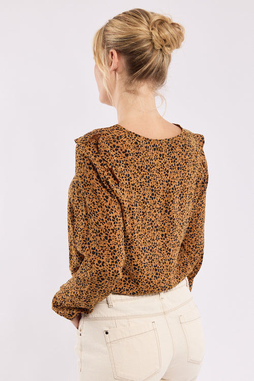 armor-lux-h-ritage-blouse-femme-imprim-e-col-v-manches-longues image 4