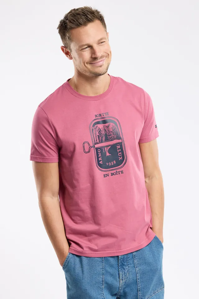 armor-lux-t-shirt-s-rigraphi-coton-homme-manches-courtes image 1