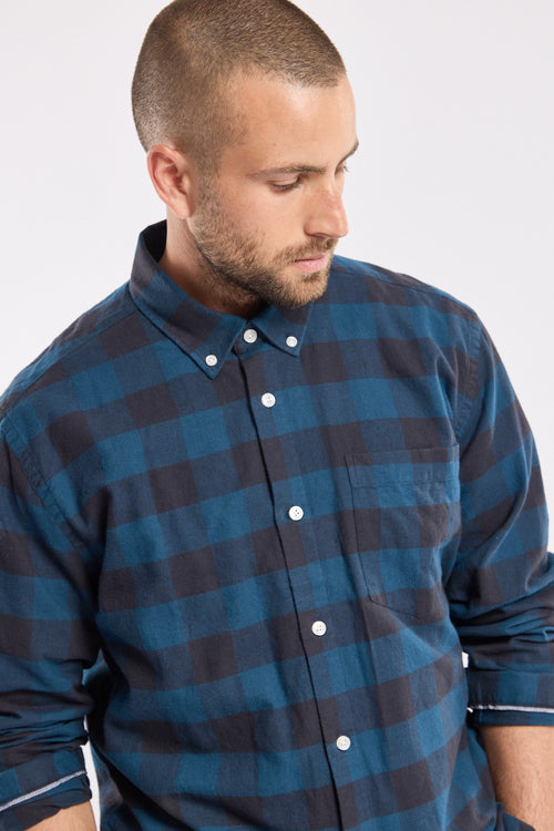 armor-lux-chemise-homme-checked-flanelle-coton-heritage image 5