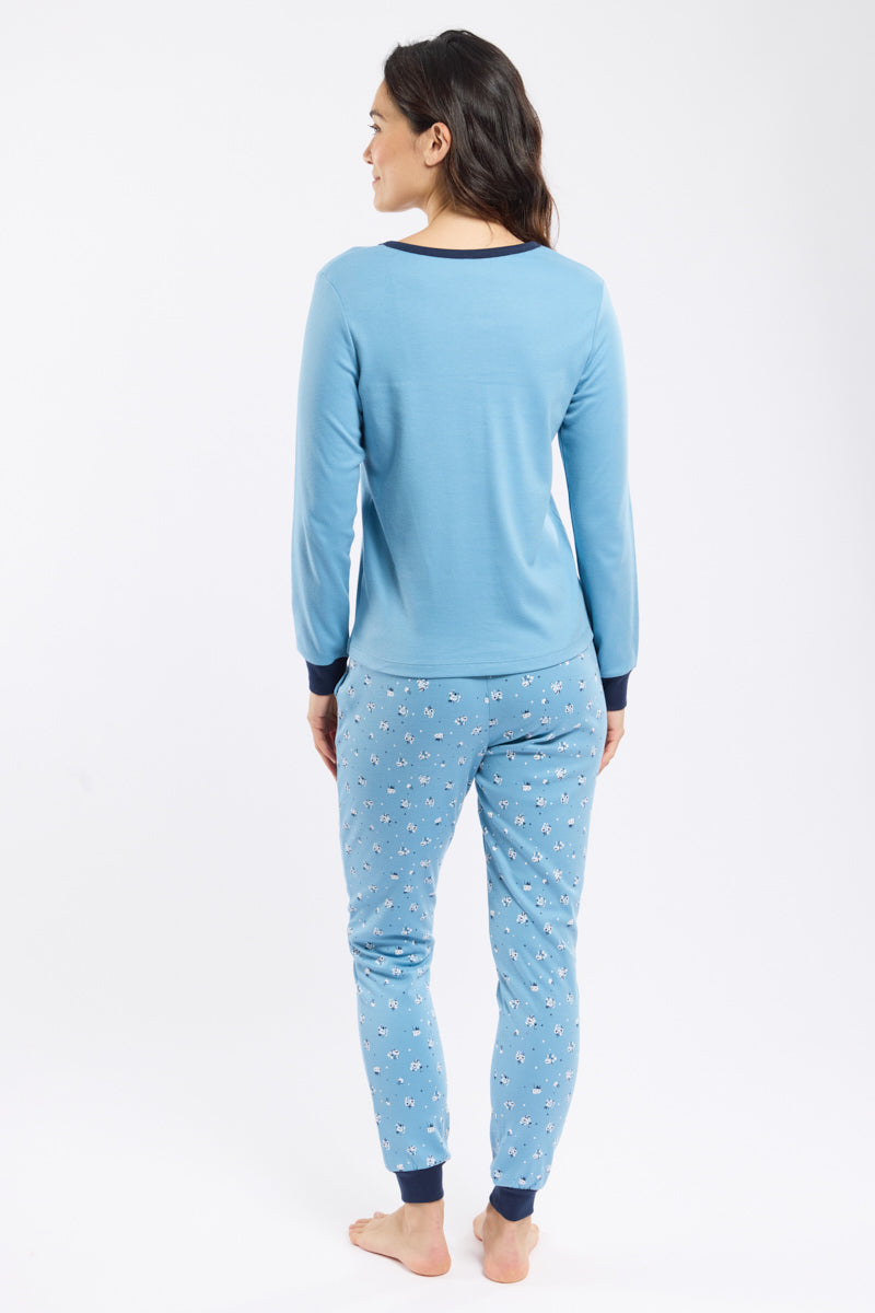 armor-lux-pyjama-micromotifs-femme-coton-pais image 5