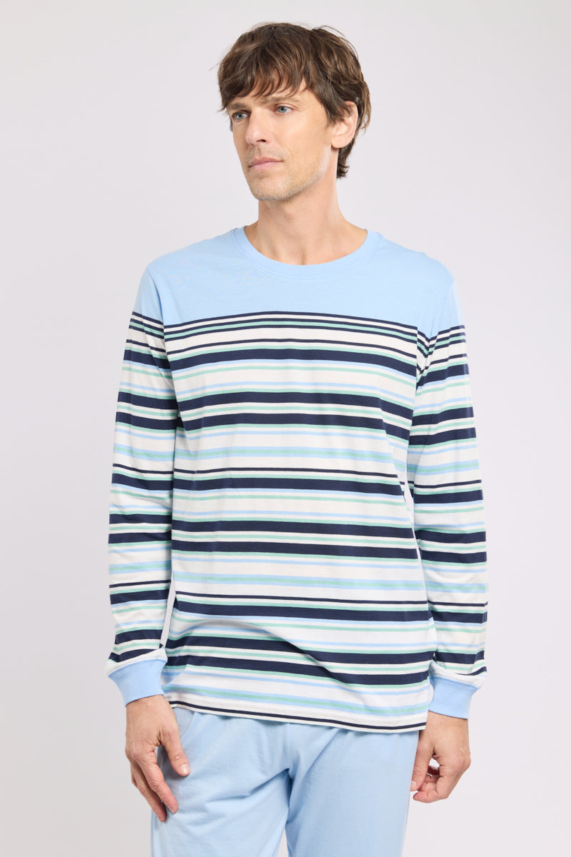 armor-lux-pyjama-jogging-ray-homme-coton-l-ger image 3