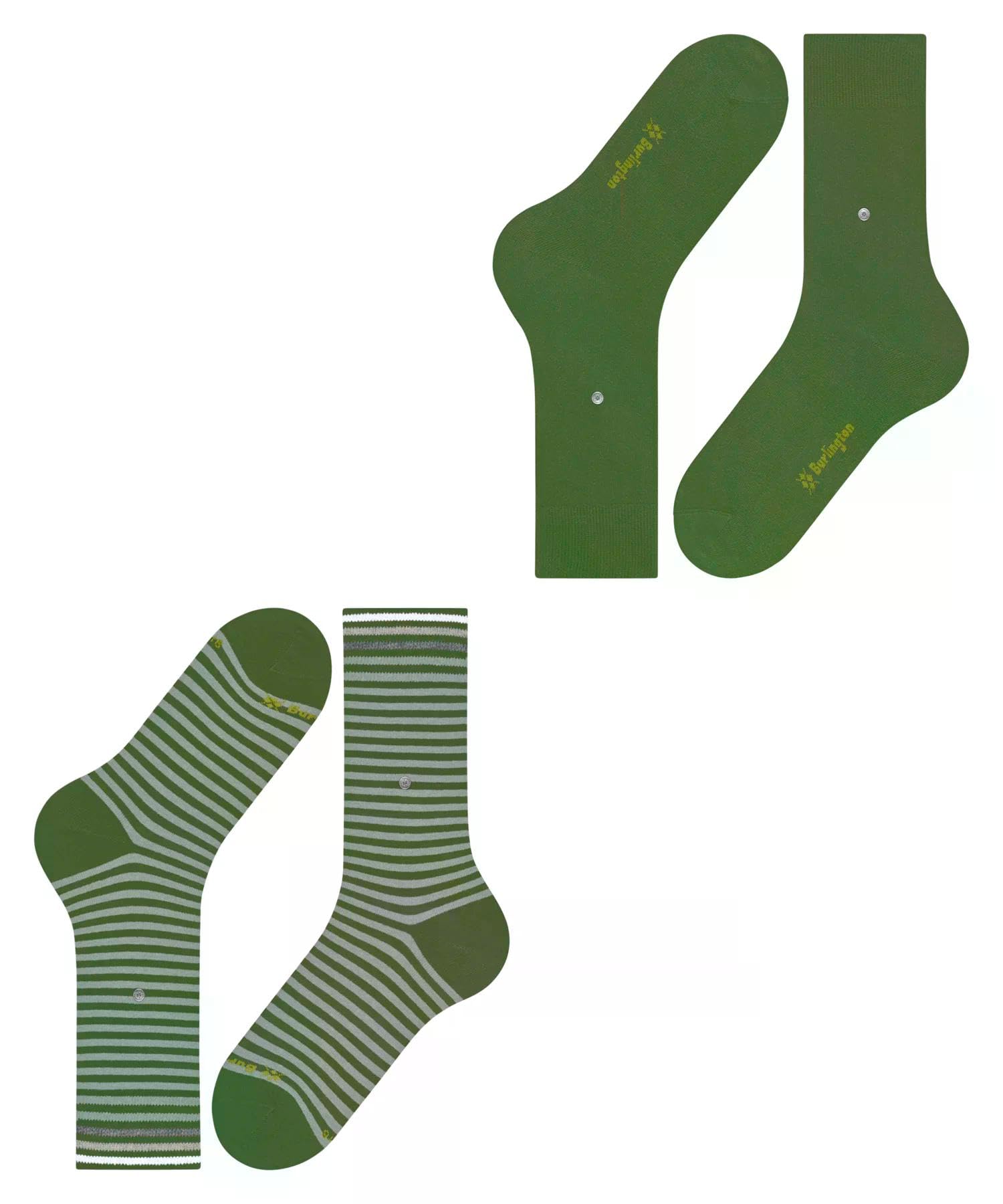 burlington-everyday-stripe-mixed-multipack-chaussettes-homme-coton-2-paires-vert image 5