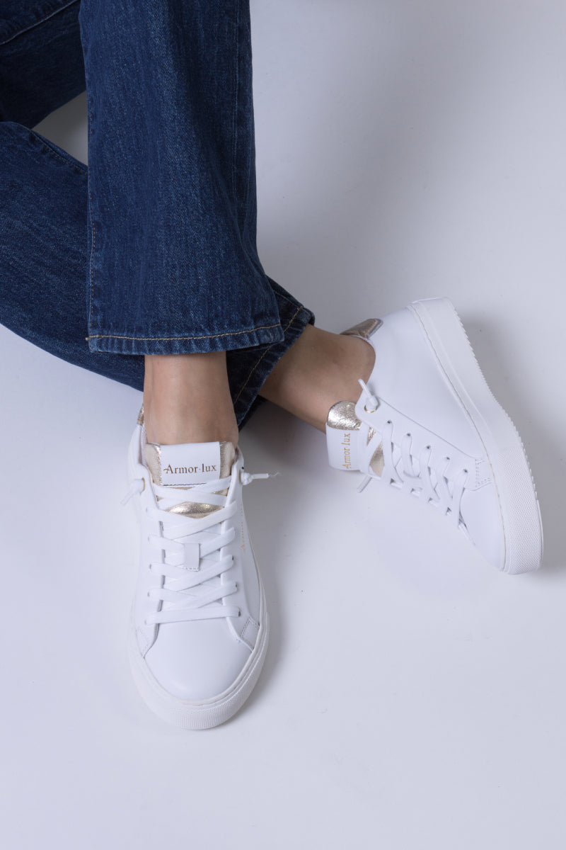 armor-lux-regate-baskets-basses-cuir-mixte image 2