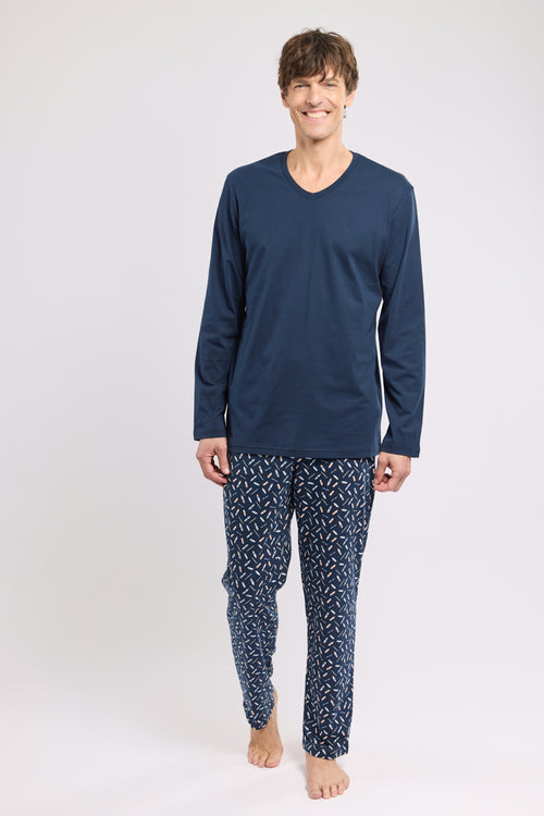 armor-lux-pyjama-homme-print-coton-l-ger image 2