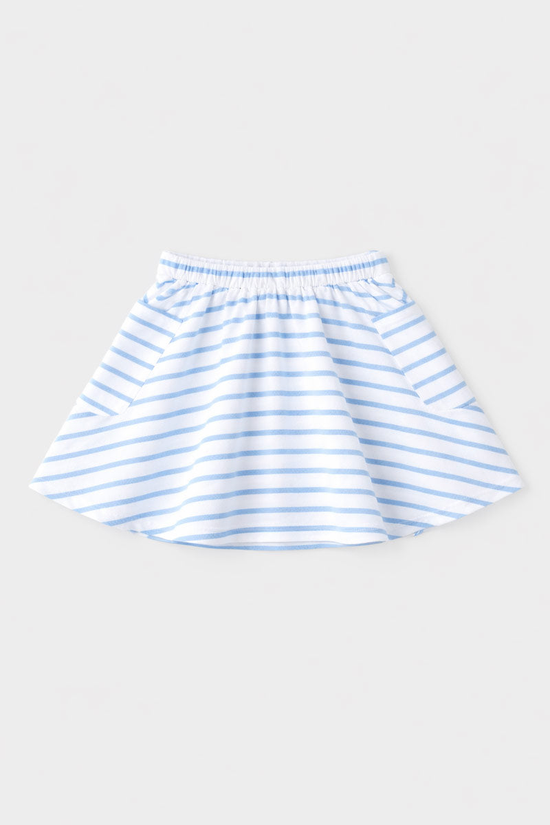 armor-lux-jupe-ray-e-fille-coton-l-ger-taille-lastique image 2