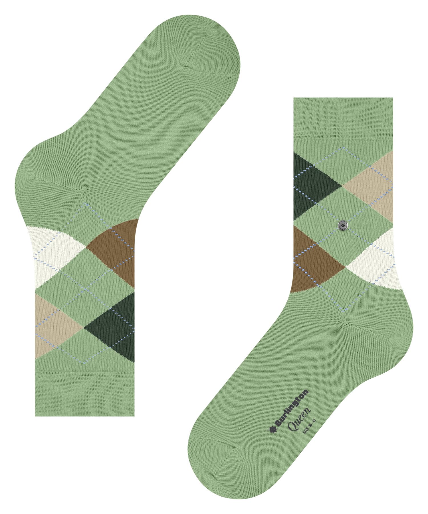 burlington-queen-chaussettes-femme-vert-quiet-green-7378-36-41 image 5