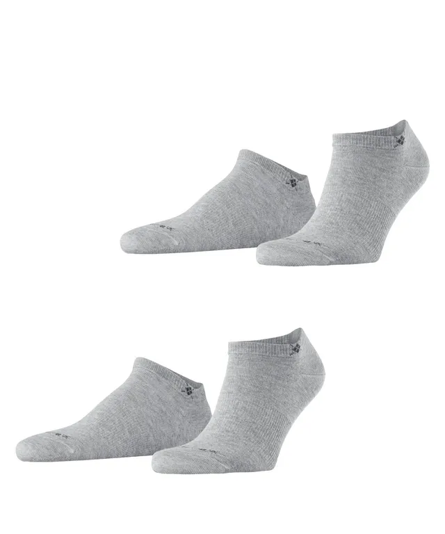 burlington-everyday-sneaker-lot-de-2-paires-chaussettes-basses-homme-coton-gris image 1