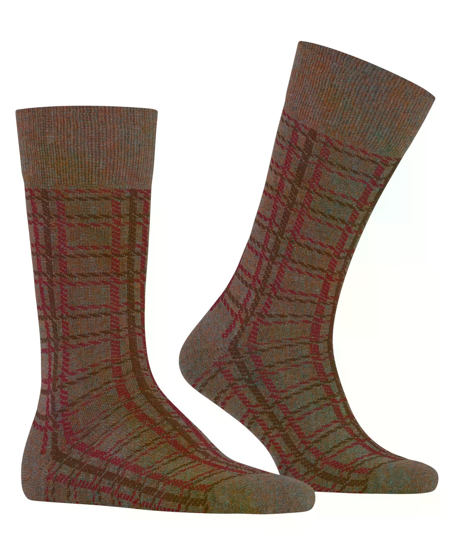 burlington-grid-m-so-chaussettes-homme-marron-hazel-melange-5193-40-46 image 5