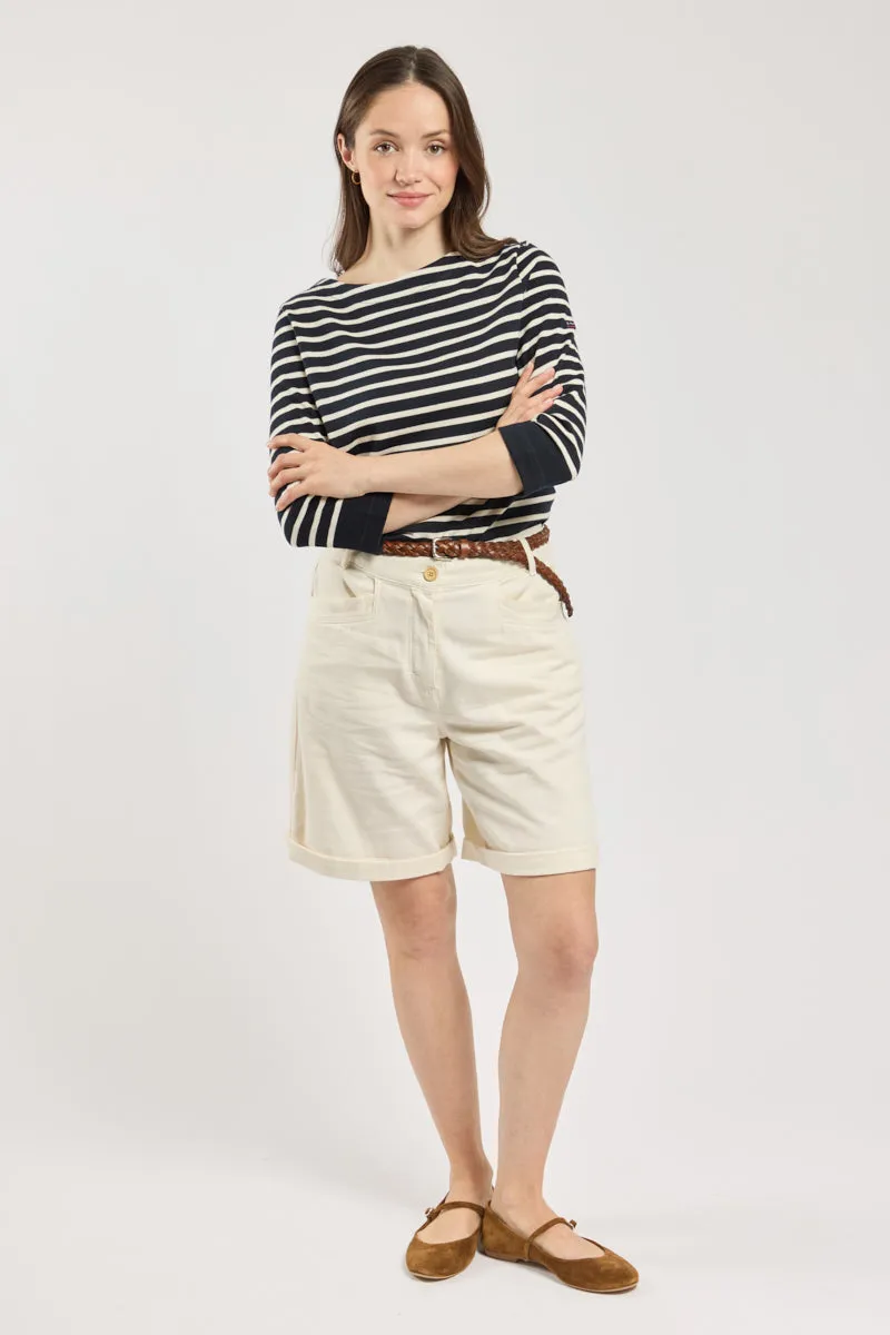 armor-lux-marini-re-femme-manches-3-4-coton-rustique-4 image 1
