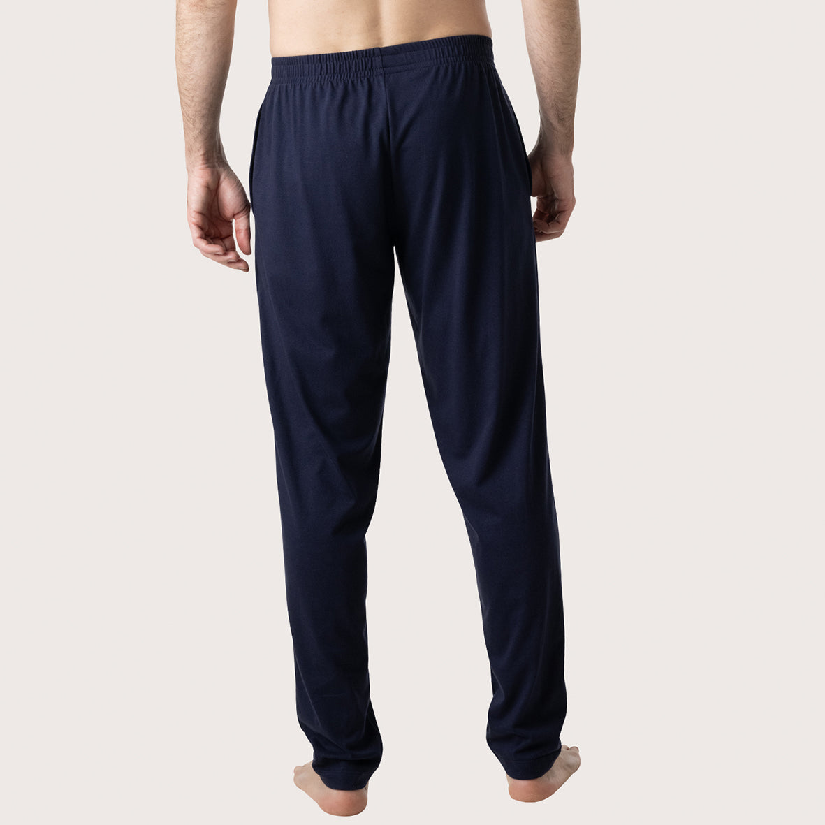 eminence-pyjama-long-homme-smileyworld-jersey-coton-vert-marine image 6