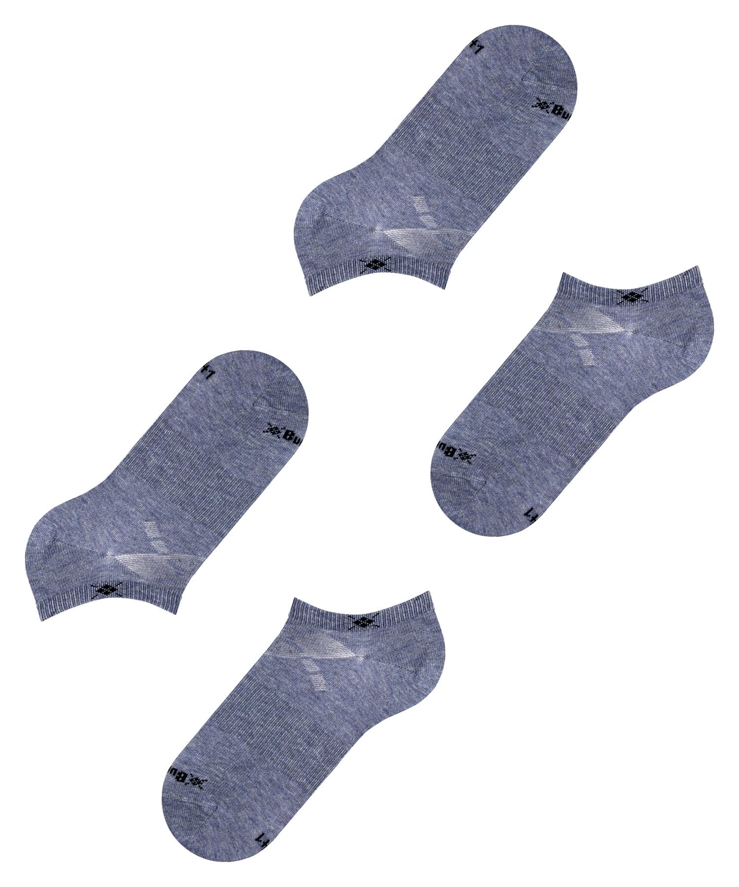 burlington-everyday-sneaker-chaussettes-basses-femme-coton-lot-2-paires-bleu-lig image 5