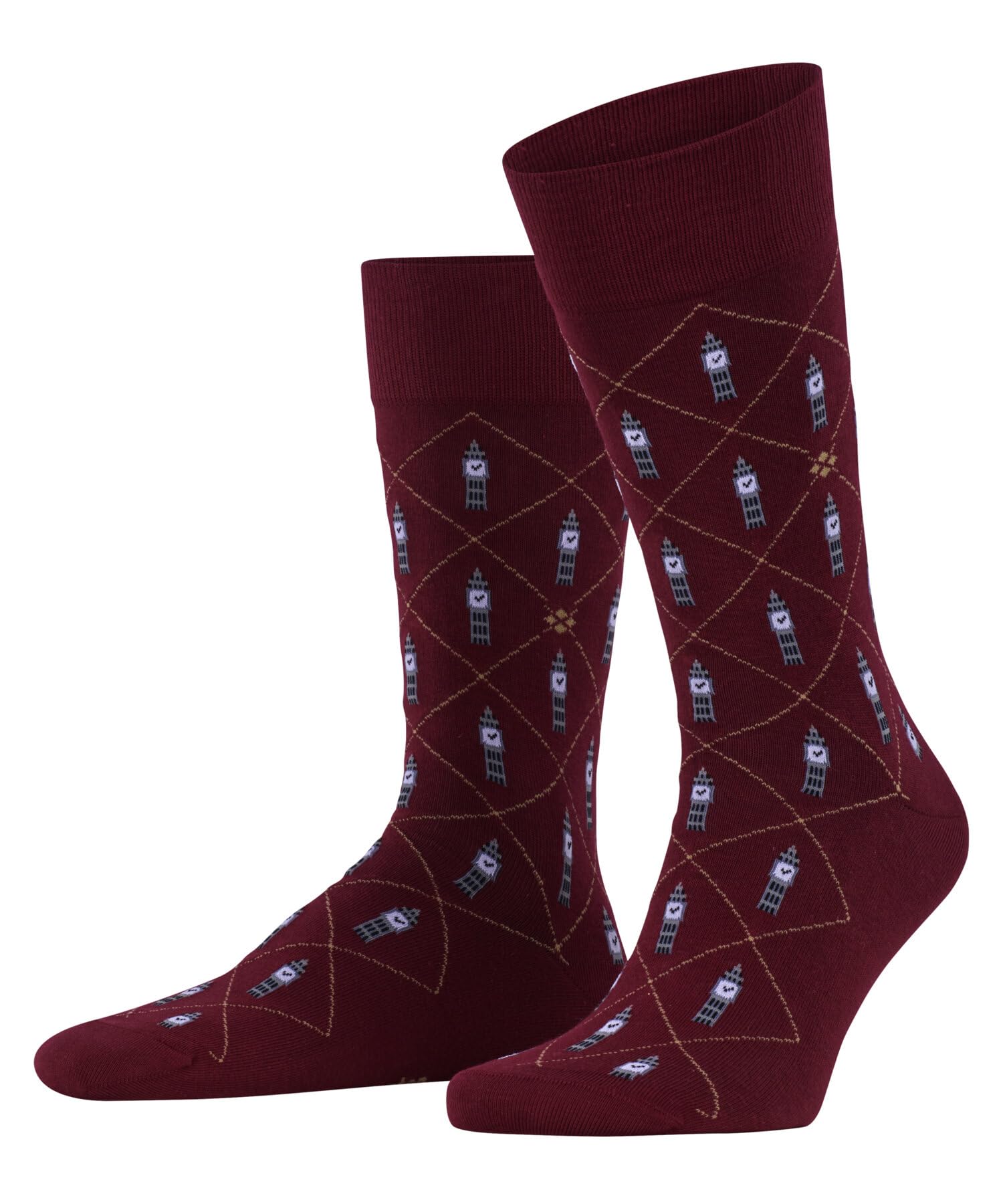 burlington-big-ben-chaussettes-homme-coton-biologique-opaque-motif-britannique image 8