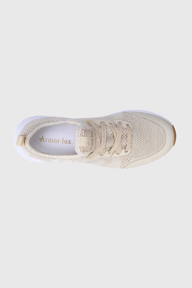 armor-lux-baskets-tregastel-basses-maille-recycl-e-beige-clair image 2