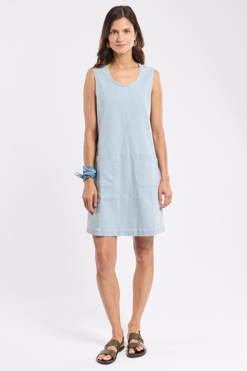armor-lux-robe-d-bardeur-femme-coton-fines-rayures image 3