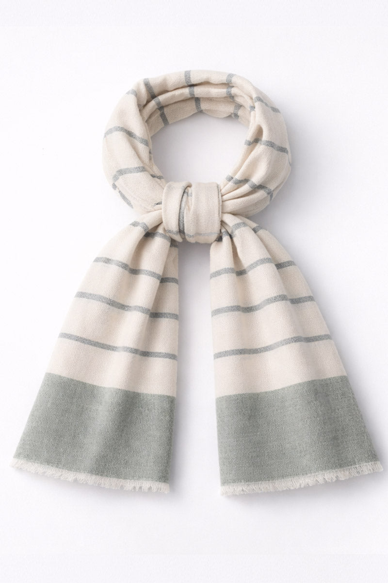 armor-lux-foulard-ray-coton-70x200cm-franges image 1