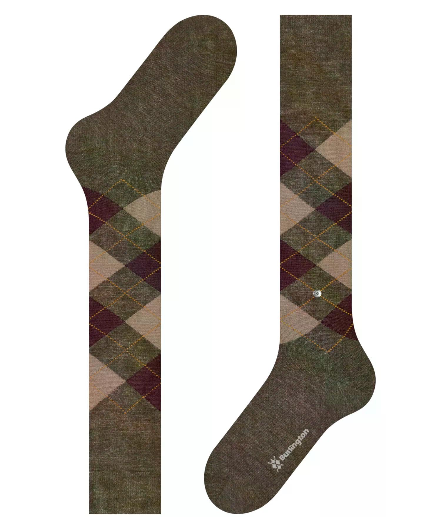 burlington-melange-edinburgh-chaussettes-homme-laine-vert-covert-grey-7410-40-46 image 5