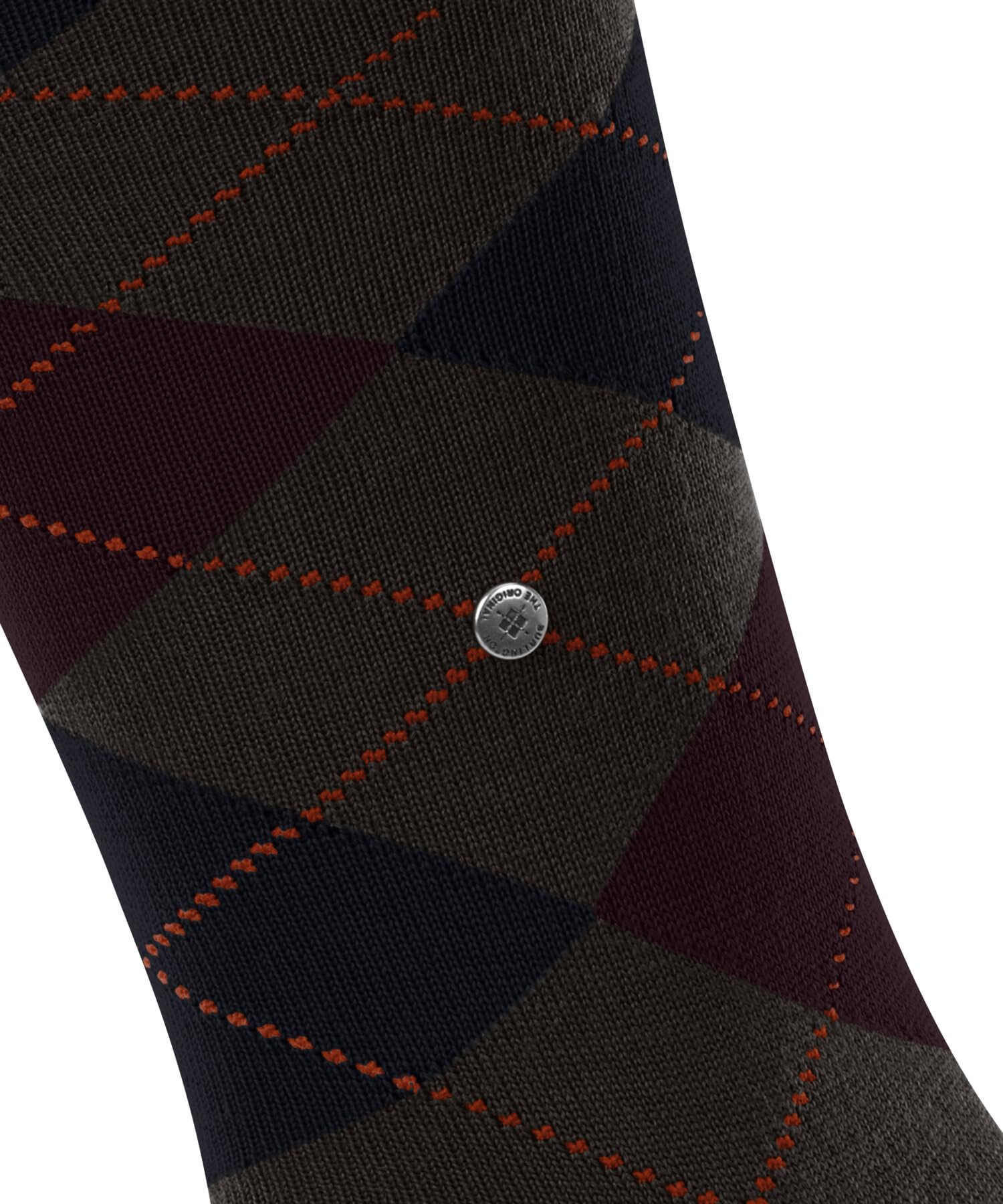 burlington-edinburgh-chaussettes-hautes-homme-laine-marron-40-46 image 5