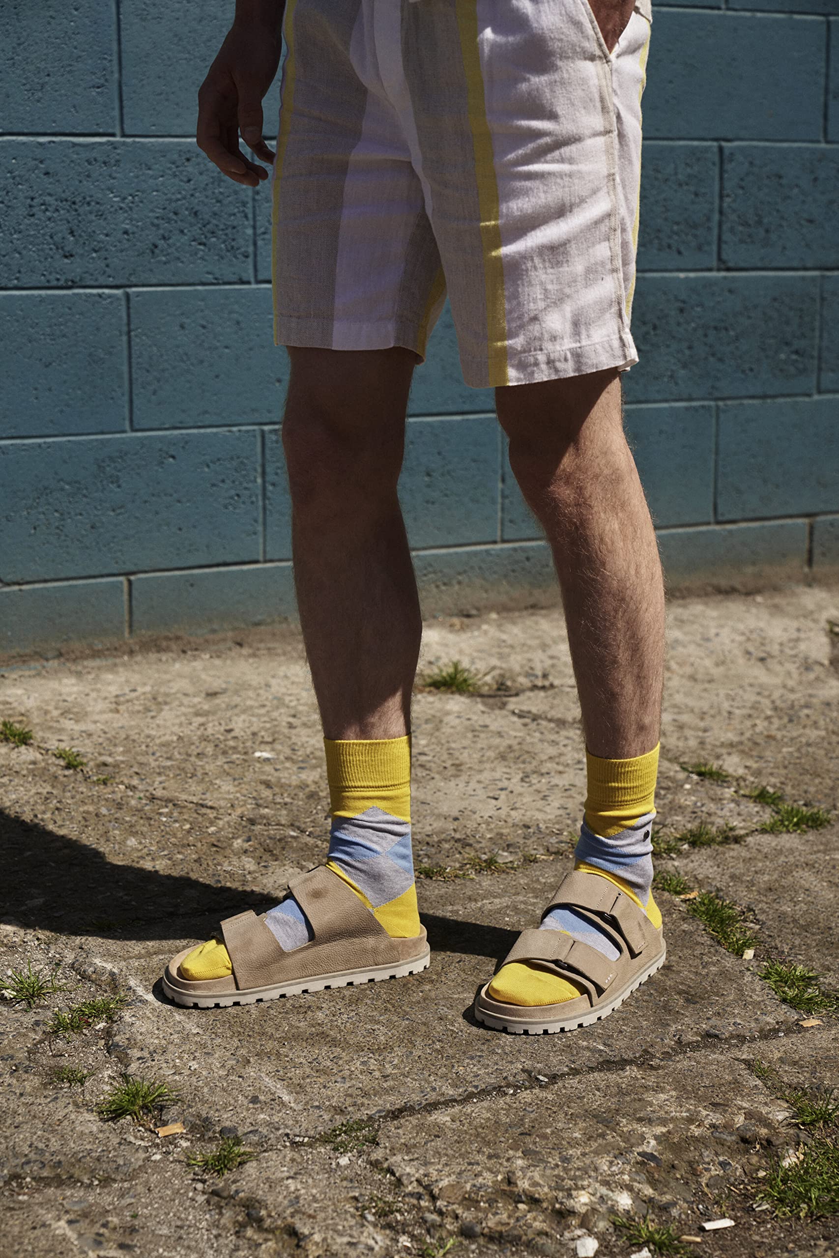 chaussettes-burlington-clyde-coton-fantaisie-bleu-light-jeans-40-46 image 3