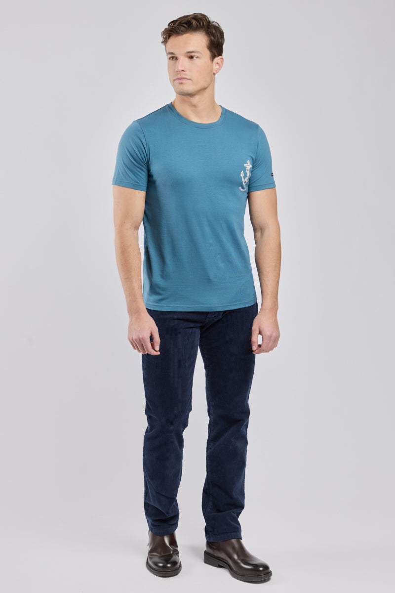 armor-lux-t-shirt-homme-ancre-s-rigraphi-coton-l-ger image 3