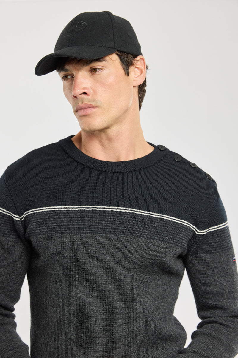 armor-lux-pull-marin-homme-micro-rayures-100-laine image 4