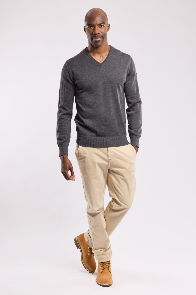 armor-lux-pull-col-v-noyal-homme-100-laine-m-rinos image 3
