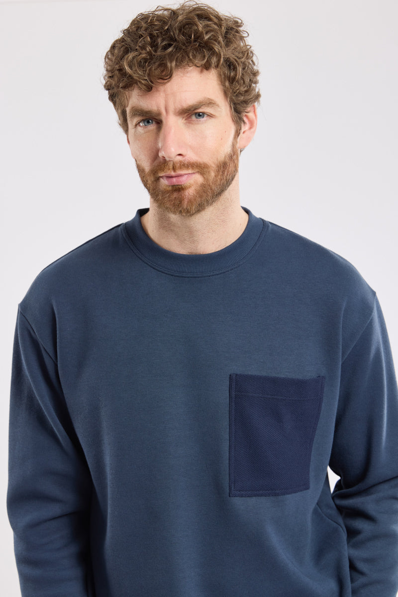 armor-lux-sweat-poche-poitrine-homme-coton-pais-428g-m image 2