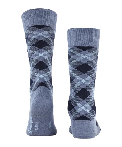 burlington-tartan-chaussettes-homme-coton-fantaisie-bleu-light-jeans-6662-40-46 image 7
