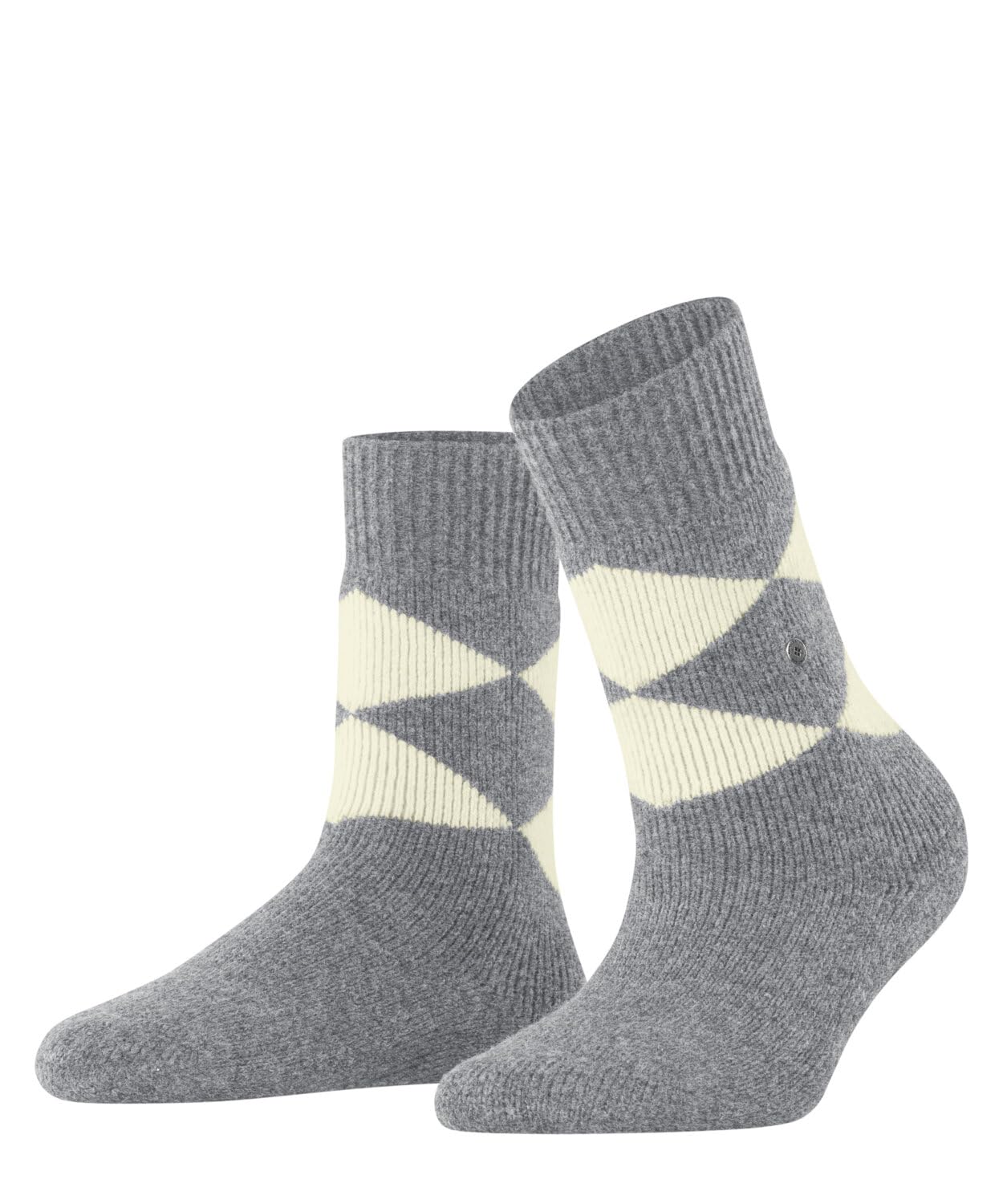 burlington-cosy-argyle-chaussettes-femme-laine-rouge-peluche image 1