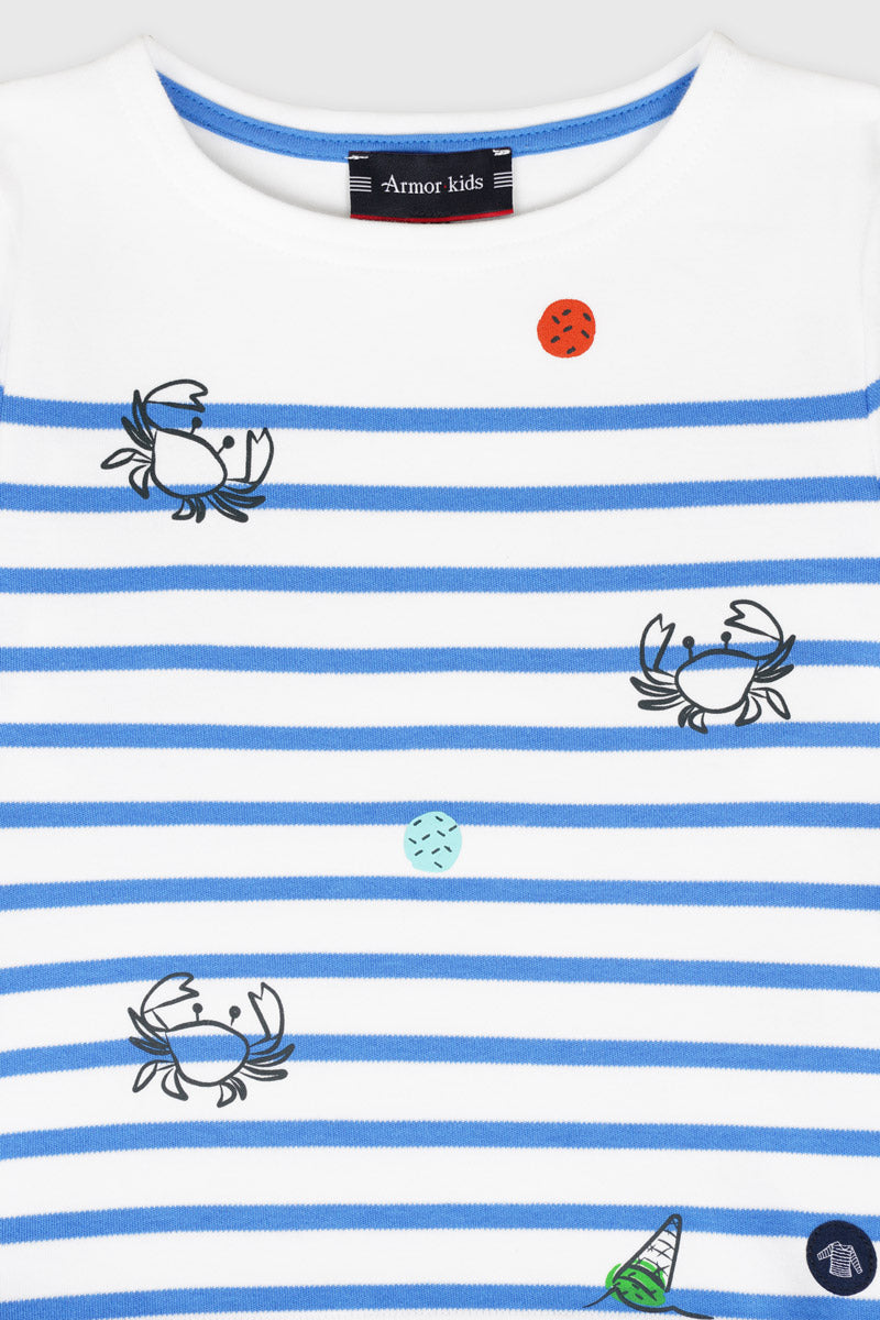 armor-lux-marini-re-crabes-enfant-coton-pais image 2