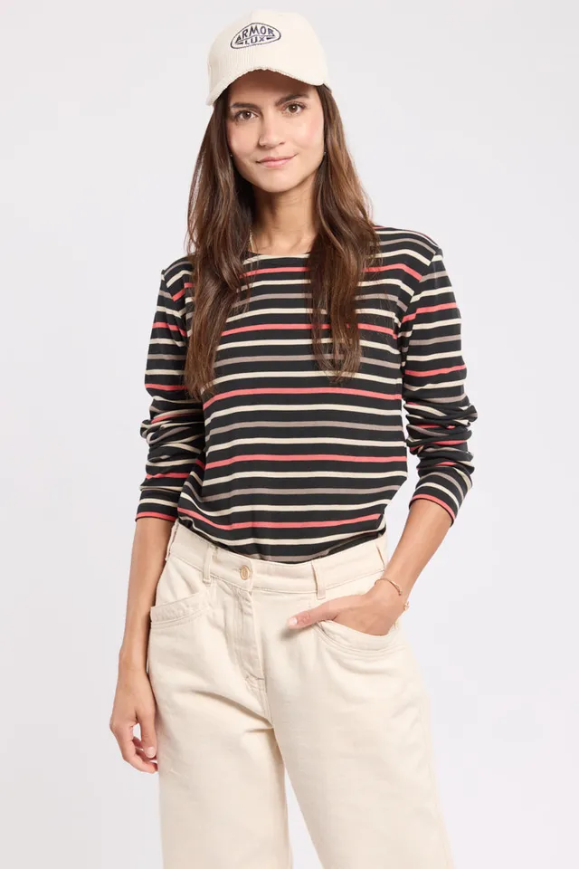armor-lux-marini-re-tricolore-femme-coton-pais-235g-2 image 1