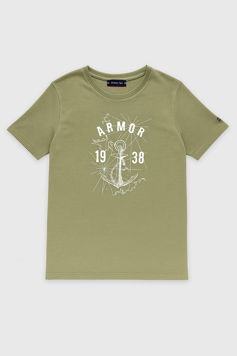 armor-lux-t-shirt-s-rigraphi-ancre-homme-coton-l-ger image 1