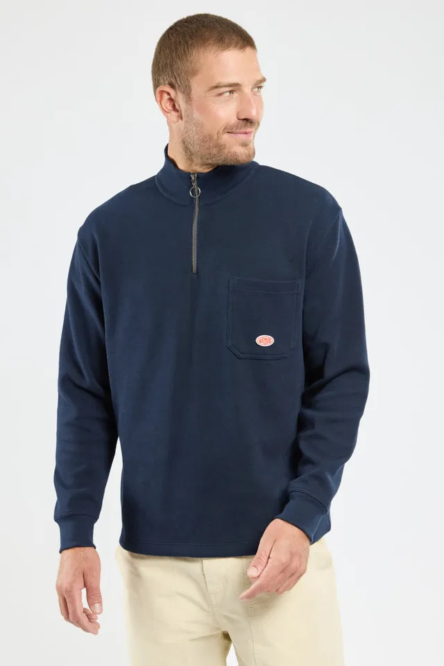 armor-lux-sweat-homme-col-camionneur-h-ritage-coton-pais image 1